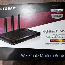 NETGEAR Nighthawk X4S Wifi Cable Modem Router  