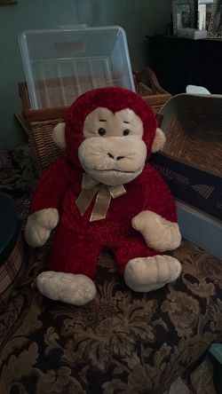 Red Plush Monkey Stuffed Animal