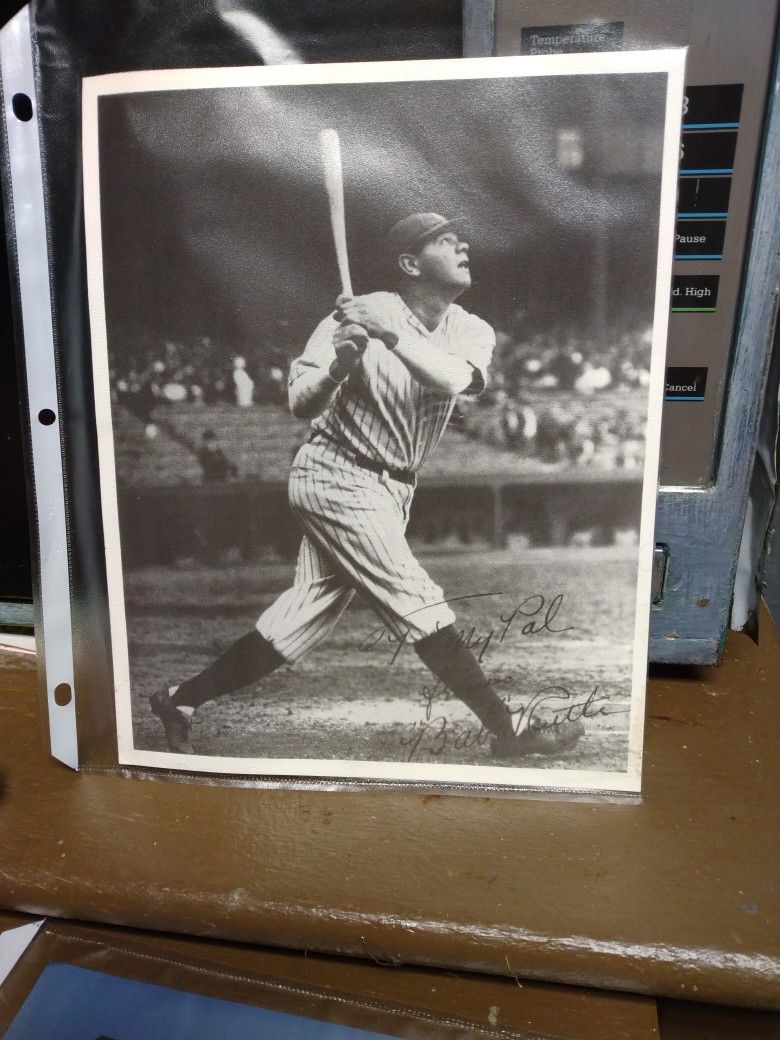 Sponsored
Marca: The McMahan Photo Archive
Babe Ruth Swinging Vintage bate de béisbol haluro de plata impresión fotográfica