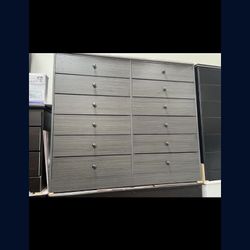 Brand New Grey 12 Drawer Dresser 