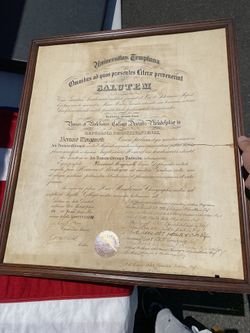 1928 Temple University Diploma