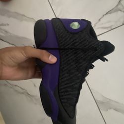 jordan 13 court purple  size 10