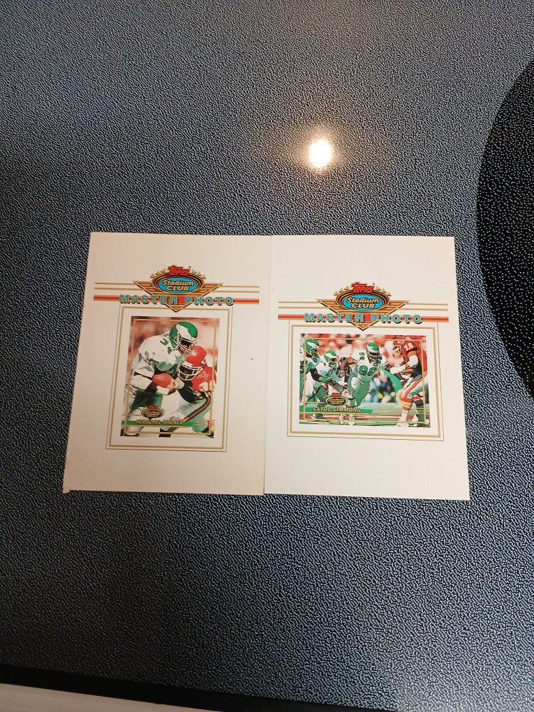 2 Base Cards Herself Walker Clyde Simmons Master Photo