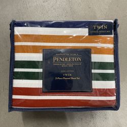 Pendleton Twin Flannel Sheet Set