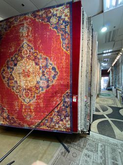 8x10 Area Rugs carpet Rugs traditional design thick colors red navy brown