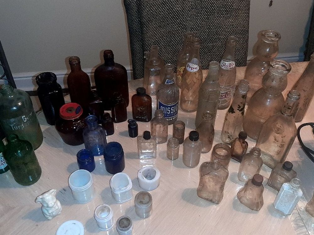 Antique Glass  Bottles