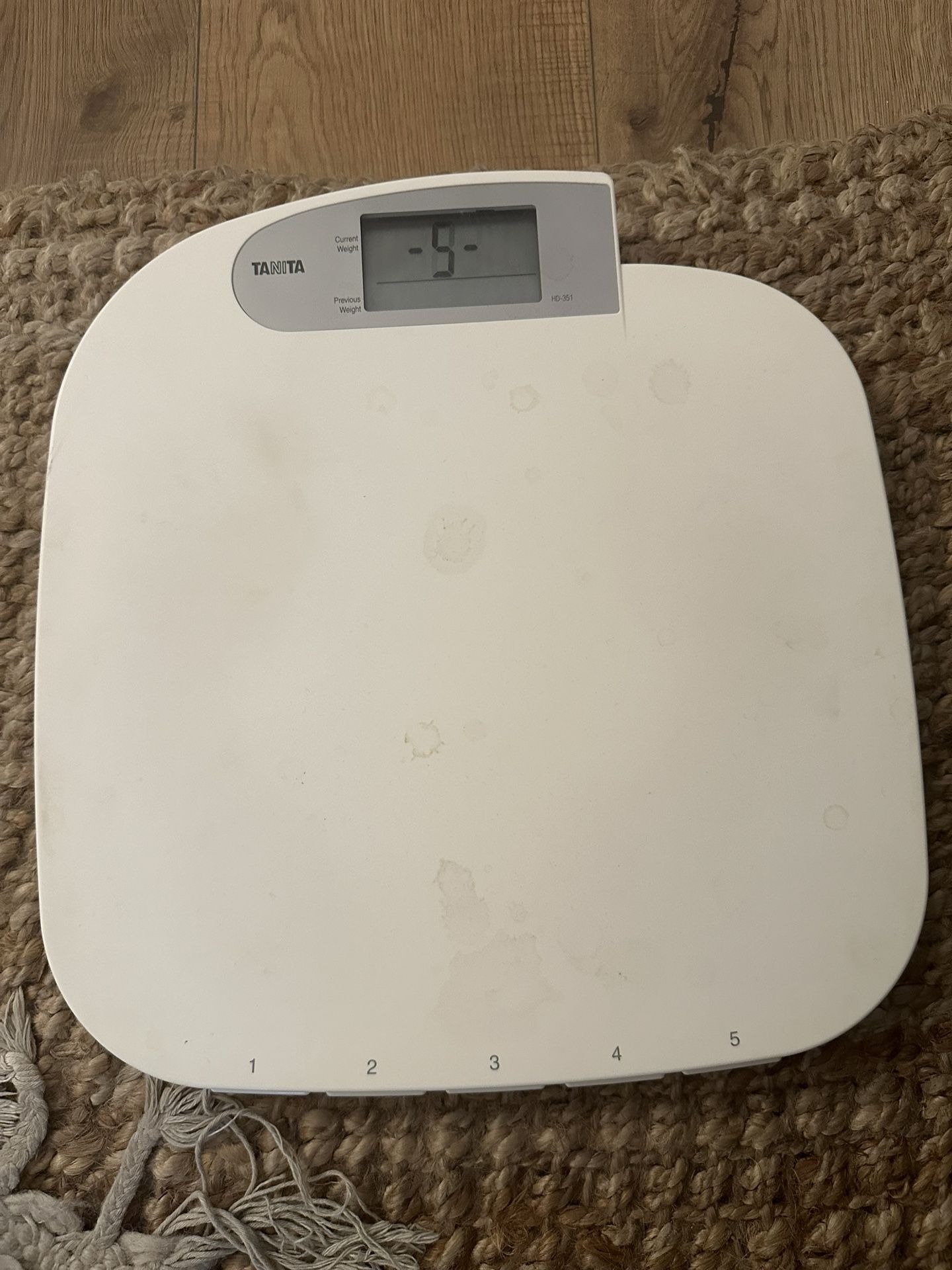 Digital Bathroom Scale W Memory For 5 Different users