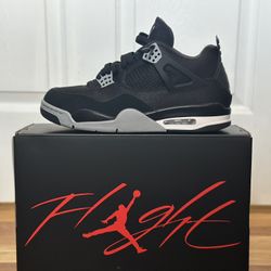 Jordan 4 Retro Black Canvas