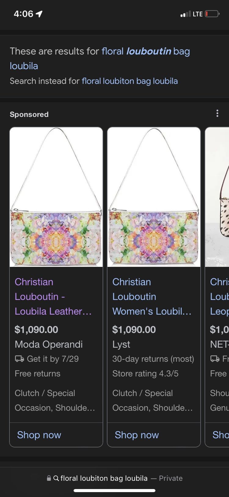 Christian Louboutin Loubila Purse