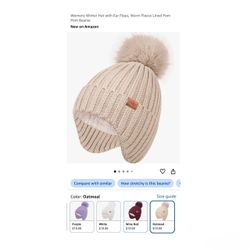 Brand new Womens Winter Hat with Ear Flaps