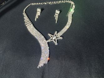 Diamond Necklace and Earrings