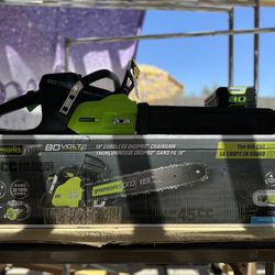 GreenWorks PRO Chainsaw 80V Battery 18” Cordless