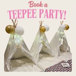 Teepee Sleepover Parties