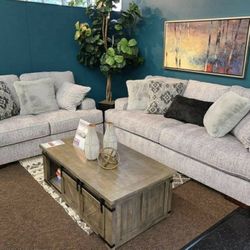 Loveseat & Sofa Living Room💛Sofa💛 Loveseat 💛 Sameday Delivery💛 including pillows💛Couch