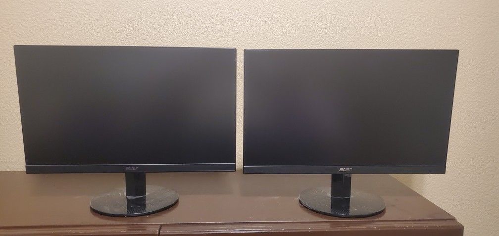 Two 22 Inch Computer Monitors 