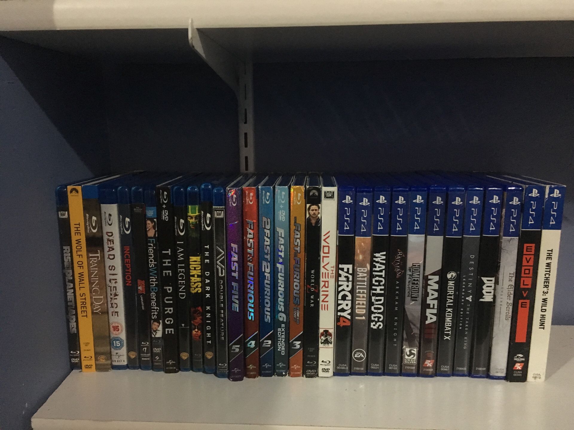 Blue Ray Movies / Ps4 Games