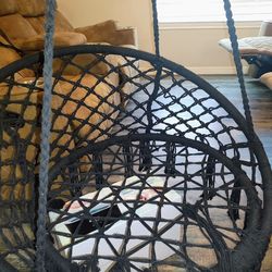 Macrame Swing chair (BLACK)