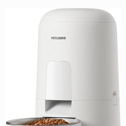 PETLIBRO Air Automatic Cat Feeder with Battery Powered Dog & Cat Food Dispenser, White, 2-litter
