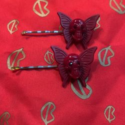 Tarina Tarantino Crystal Eye Skull Butterfly Bobby Pins