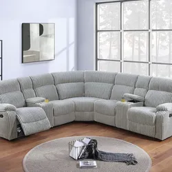 New Recliner Sectional Couch with 2 Consoles! Free Delivery 🚚!