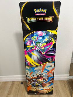 Pokemon Mega Evolution Cardboard Display Stand