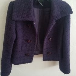 Waist Length Warm Purple Jacket