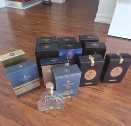 Empty XO Cognac Bottle