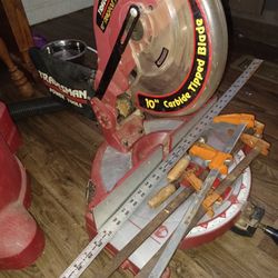 10 Miter Saw ,3 Wood Clamps,36" Straight Edge 
