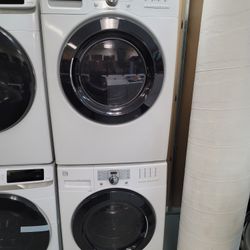 Kenmore Front Loading Washer And Stackable Gas Dryer Set 