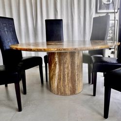 Rare vintage French Marble Dining Table