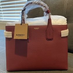 Burberry Crimson Tote Bag