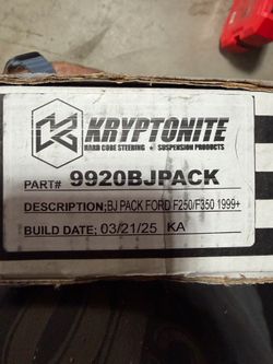 Kryptonite 9920BJPACK Upper and Lower Ball Joint Package, 1(contact info removed) Ford 7.3L 6.0L 6.4L 6.7L Powerstroke, F250 F350 4WD