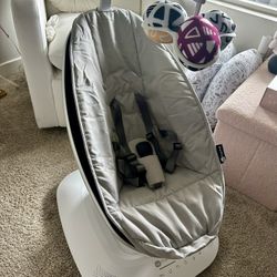 Brand New 4moms MamaRoo Multi-Motion Baby Swing, Bluetooth Enabled with 5 Unique Motions, Grey