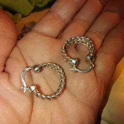 Silver Hoop Earrings