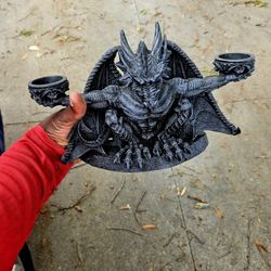 Dragon candle holder sculpture