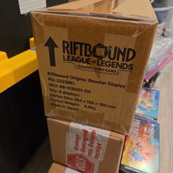 Riftbound League Of Legends Sealed Booster Display Case