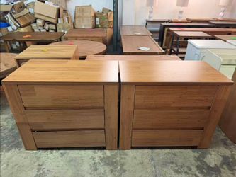 31.5X17.5X26.5 New assembled set of 2 , 3 drawers nightstands