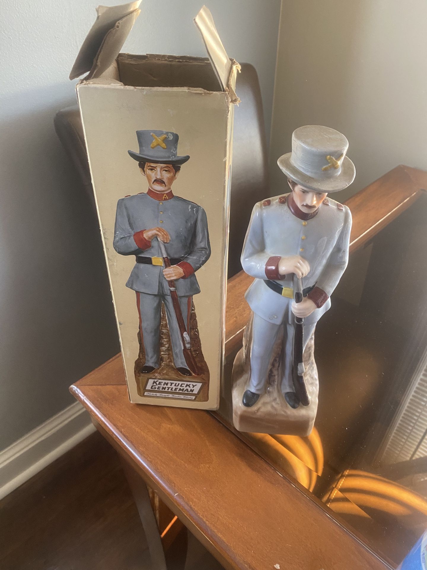 old empty whiskey bottles