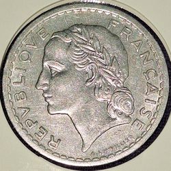 1946 France 5 Franc Coin