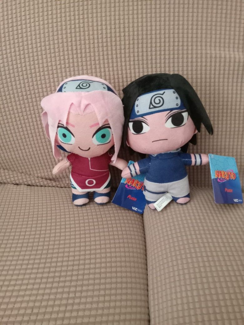 Sakura and Sasuke Plush Dolls