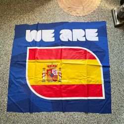 Spain / Spaña official flag from Sofi Stadium