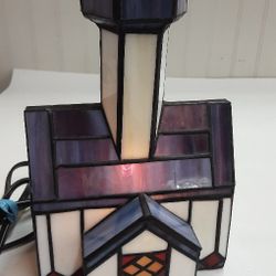 Lead Glass Lighthouse Lamp- Located In Shelton 