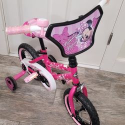 12" Huffy Minnie Mouse Bicycle With Training Wheels 