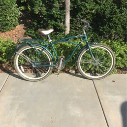 26” Huffy Regatta Mens Forest Green Beach Cruiser 