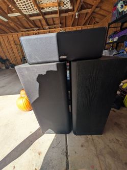 Floor speakers and receiver