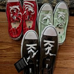Converse Slip On Shoes. Size 10 $30 For All 3