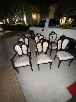 Red cherry dinning chairs