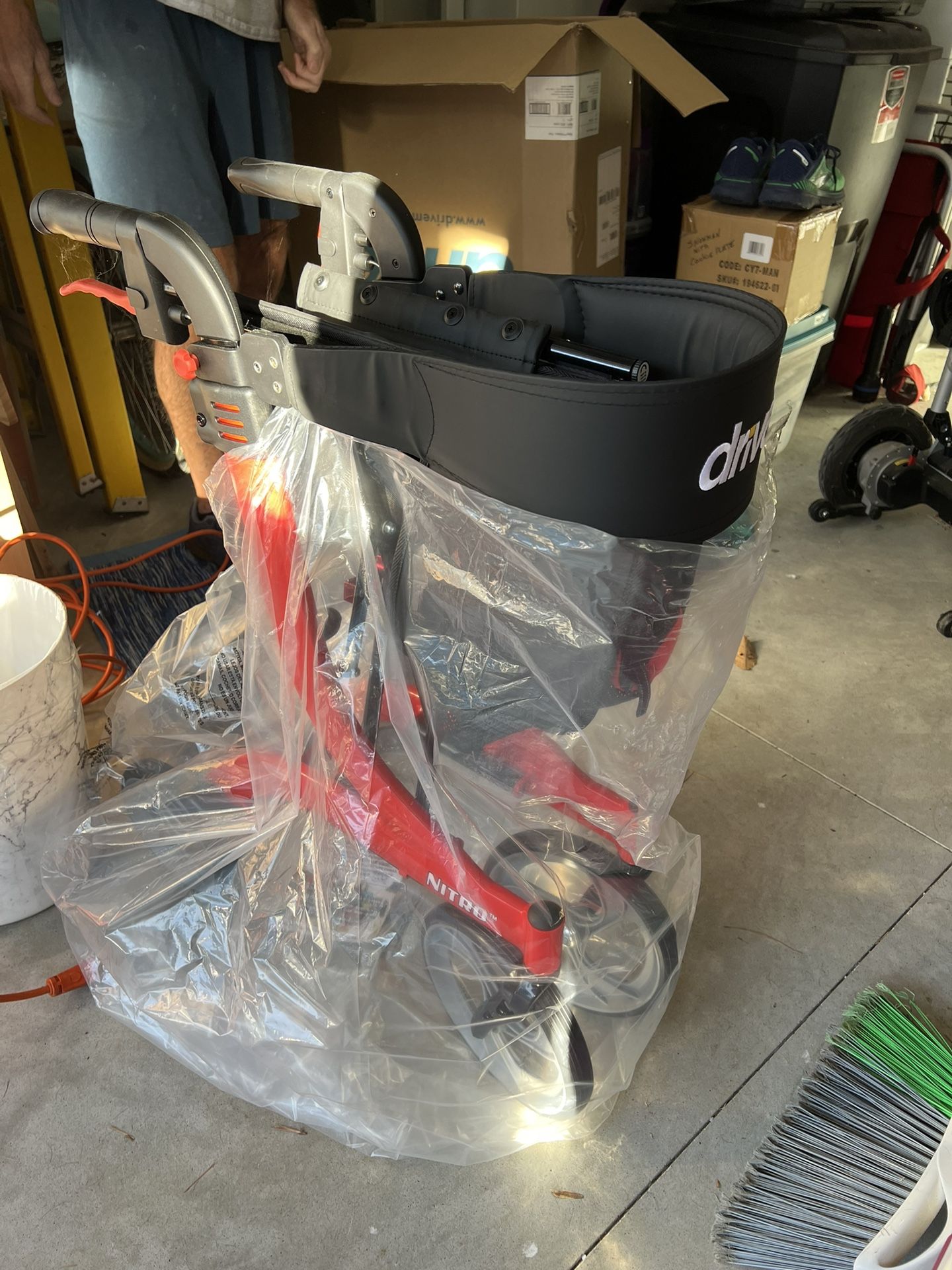 Nitro Rollator Walker Red