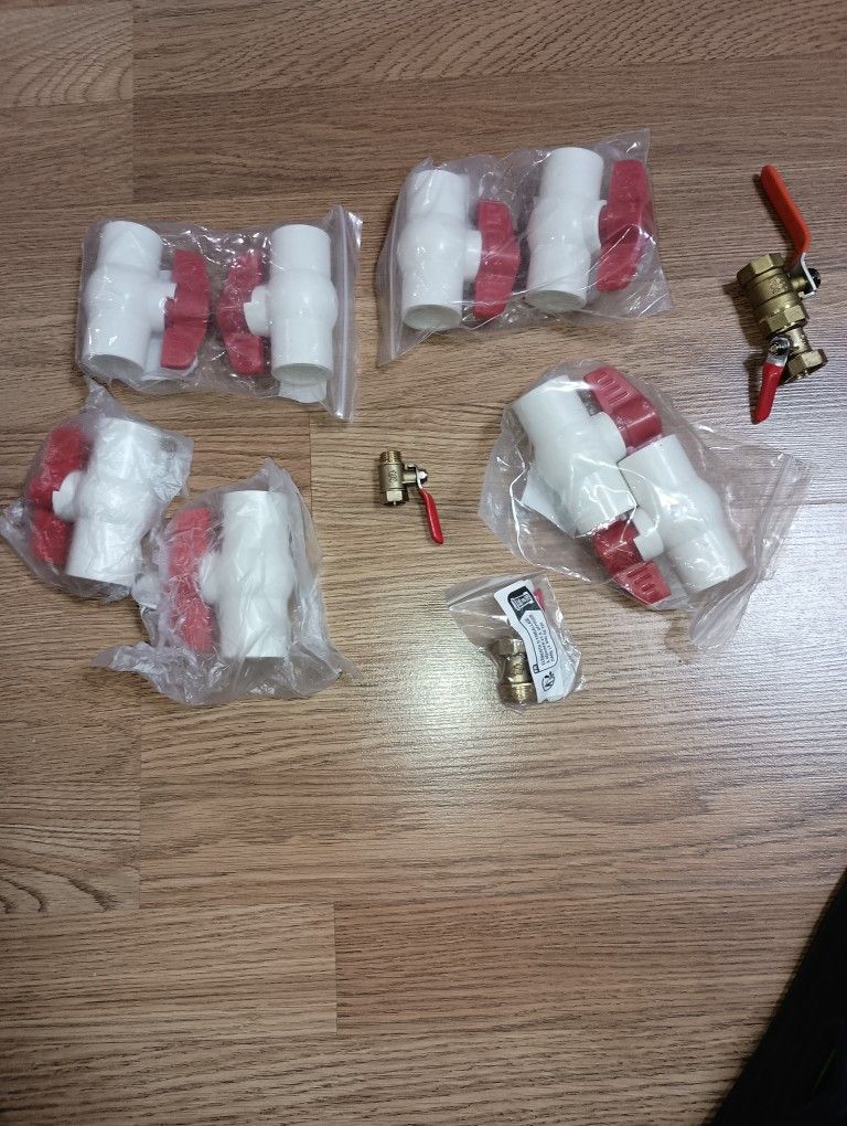 1/4", 1/2", 3/4" Valves