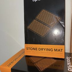 Spaceaid Stone Drying Mat Instant Dry Mat dish Fast for kitchen counter (heavy)